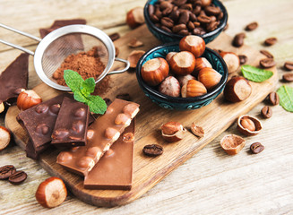 Chocolate and nuts