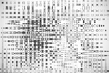 Colorful abstract drawing - background is partially blurred. Toned