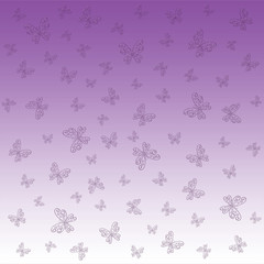 Background with a pattern, flying fine butterflies