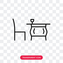 Restaurant vector icon isolated on transparent background, Restaurant logo design