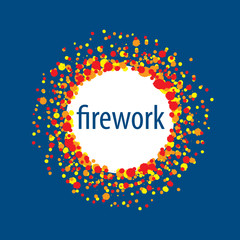 vector logo for fireworks
