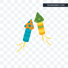 Fireworks vector icon isolated on transparent background, Fireworks logo design