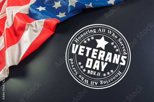 composite of veterans day flag