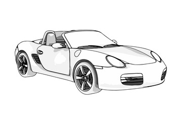 sports car vector