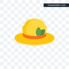 Hat vector icon isolated on transparent background, Hat logo design