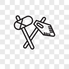 Ancient weapon vector icon isolated on transparent background, Ancient weapon logo design