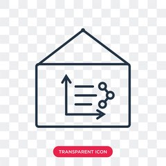 Analytics vector icon isolated on transparent background, Analytics logo design