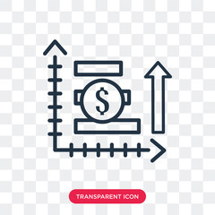 Analytics vector icon isolated on transparent background, Analytics logo design