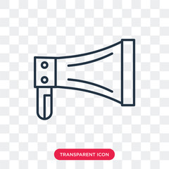 Megaphone vector icon isolated on transparent background, Megaphone logo design