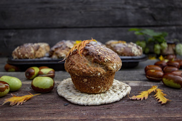 кексы с овсянкой и китайским фиником 