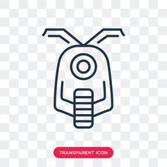 Scooter vector icon isolated on transparent background, Scooter logo design