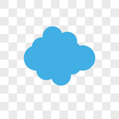 Cloudes vector icon isolated on transparent background, Cloudes logo design