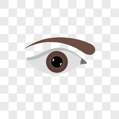 Eye vector icon isolated on transparent background, Eye logo design