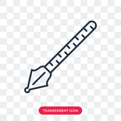 Draw vector icon isolated on transparent background, Draw logo design
