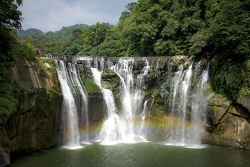 Fototapeta na wymiar 台湾のナイアガラ・十分瀑布