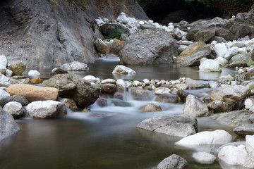 creek in the mountain in tuscany