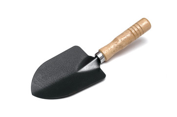 Garden shovel isolated on the white background.