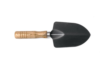 Garden shovel isolated on the white background.