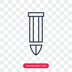 Bullet vector icon isolated on transparent background, Bullet logo design