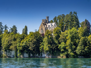 Shore landscape on Lake Lucerne, Switzerland