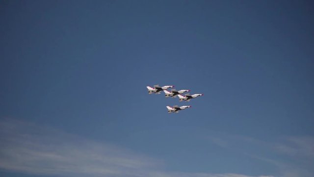 Arctic Thunderbirds Jets Fly in Slow-Motion
