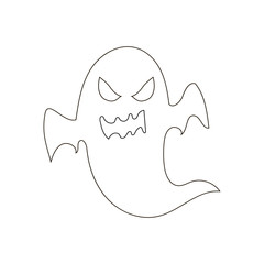 Naklejka premium Ghost vector illustration