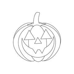 Jack-o-lantern pumpkin illustration