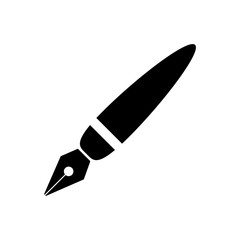 Pen icon for simple flat style ui design