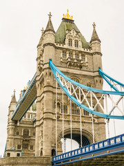 Fototapeta na wymiar Tower Bridge, iconic victorian bridge through the Thames River