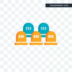 Seats vector icon isolated on transparent background, Seats logo design