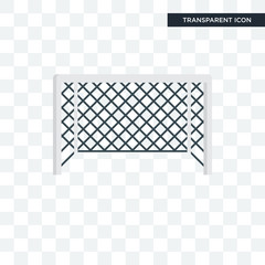 Soccer goal vector icon isolated on transparent background, Soccer goal logo design