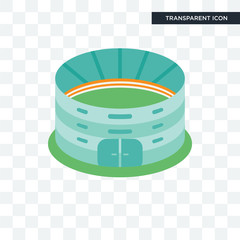Stadium vector icon isolated on transparent background, Stadium logo design
