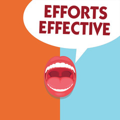 Writing note showing Efforts Effective. Business photo showcasing Produces the results as per desired Goal Target Achieve.