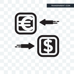 Exchange vector icon isolated on transparent background, Exchange logo design