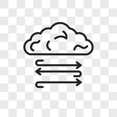 Pressure vector icon isolated on transparent background, Pressure logo design