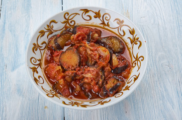 Eggplant in Tatar style