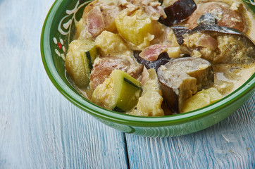 Curried potato korma