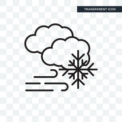 Blizzard vector icon isolated on transparent background, Blizzard logo design
