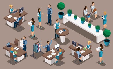 Isometry Bank, bank employees, managers, give out a loan to a tailor to set up their own business, a sewing workshop. The tailor opens his case