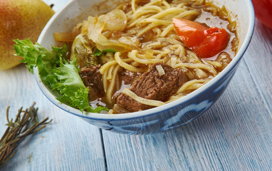 Uyghur Xinjiang-style noodle soup