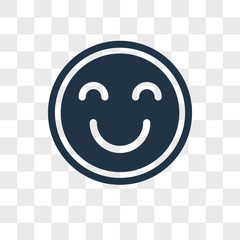 Obraz premium Emotion vector icon isolated on transparent background, Emotion logo design