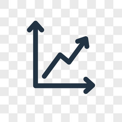 Increase vector icon isolated on transparent background, Increase logo design