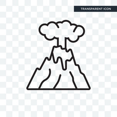 Eruption vector icon isolated on transparent background, Eruption logo design
