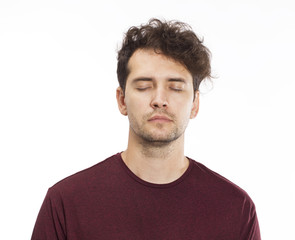 Obraz premium Casually handsome young man wearing t-shirt