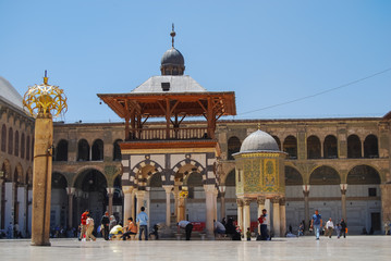 Gran Mezquita de los  Omeyas de Damasco en 2008. Siria.