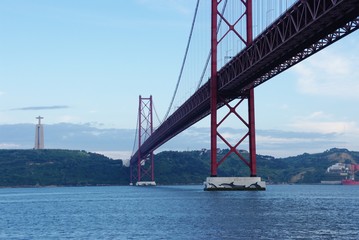 Most 25 Kwietnia Lizbona, Portugalia - obrazy, fototapety, plakaty