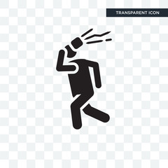 Accident vector icon isolated on transparent background, Accident logo design