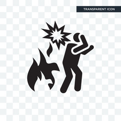 Fire vector icon isolated on transparent background, Fire logo design