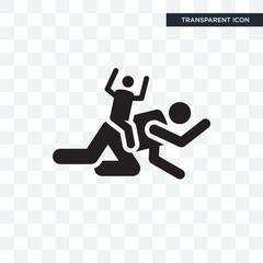 Playing vector icon isolated on transparent background, Playing logo design