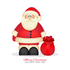 Merry Christmas and Happy New Year. Santa Claus.